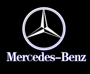 Az autómárka logójának LED kivetítője - 2 db (Mercedes)