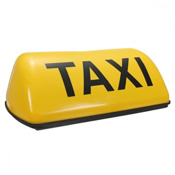 Taxi trapéz lámpa a tetőn mágnessel sárga 12V