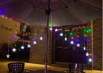 Karácsonyi fényfüzérek Csillagok 136 LED - 5,6m