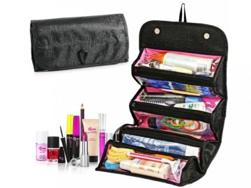 XL utazási kozmetikai táska akasztási lehetőséggel