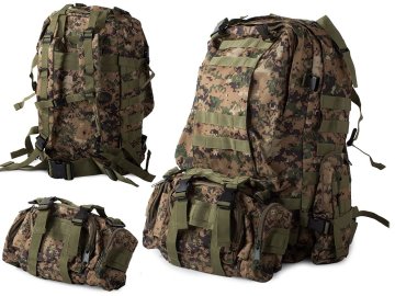 Katonai terepszínű hátizsák 48,5l BT-04