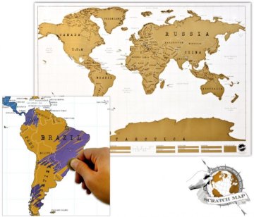 A világ karcolós térképe