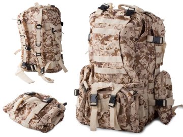 Katonai terepszínű hátizsák 48,5l BT-01